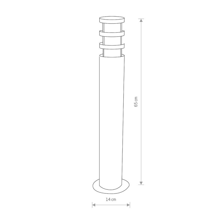 Lampa Stojąca Ogrodowa NORIN I 4446 NOWODVORSKI Lighting IP44 zewnętrzna elektryczna do oświetlenia ścieżki drogi podjazdu grafitowa Inspiracje Premium