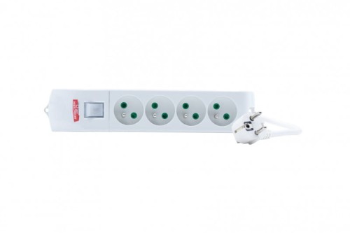 Przedłużacz listwowy FIDO 4x230V, OWY 3x1,5mm2 - 3m z wyłącznikiem 10.0001 F-Elektro