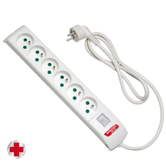 Przedłużacz listwowy FIDO 6x230V, OWY 3x1,5mm2 - 3m z wyłącznikiem 10.0002 F-Elektro