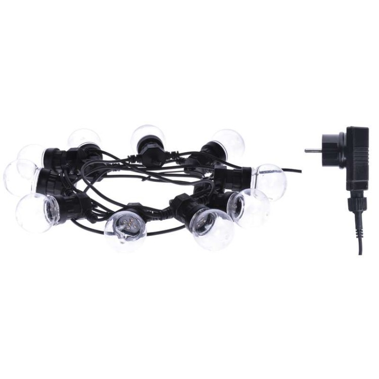 Lampki ogrodowe Girlanda Łańcuch Party 10x 5 LED do Ogrodu z Żarówkami DCPM01 Emos Dekoracyjny 5m IP44 Dekoracja sznur Multikolor przeźroczyste