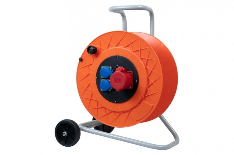 Rozgałęźnik na bębnie plastikowym GOLIA-420 NK 32A 5p, 2x230V  IP44 12004-4 F-Elektro