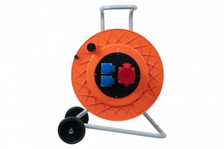 Rozgałęźnik na bębnie plastikowym GOLIA-420 NK 32A 5p, 2x230V  IP44 12004-4 F-Elektro