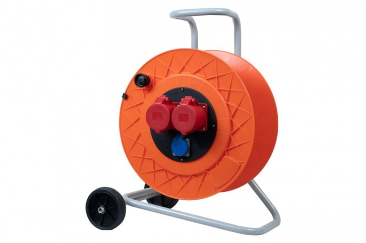 Rozgałęźnik na bębnie plastikowym GOLIA-420 NK 2x32A 5p, 230V IP44 12004-7 F-Elektro