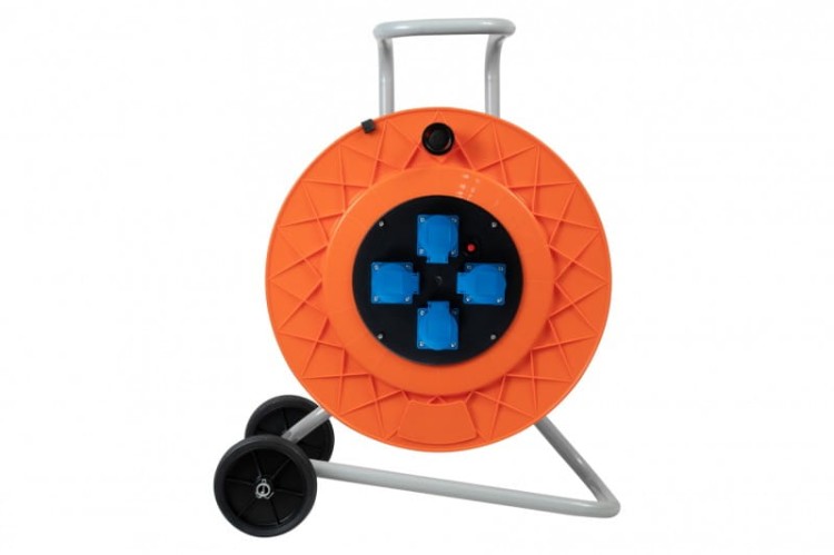 Rozgałęźnik na bębnie plastikowym GOLIA-420 4x230V IP44 + termik 12004-9 F-Elektro