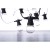 Lampki ogrodowe Girlanda Łańcuch Party 10x 5 LED do Ogrodu z Żarówkami DCPM01 Emos Dekoracyjny 5m IP44 Dekoracja sznur Multikolor przeźroczyste