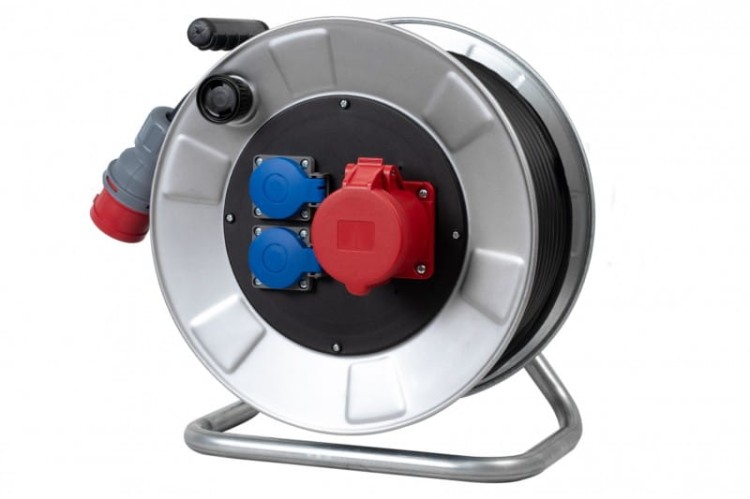 Przedłużacz siłowy na bębnie metalowym BORDO-320 32A 5p, 2x230V, wt.32/5, OPD 5x4 /15m/ 14300-118 F-Elektro