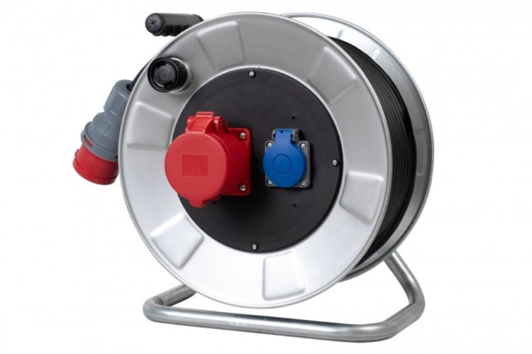 Przedłużacz siłowy na bębnie metalowym BORDO-320 32A 5p, 230V, wt.32/5 OPD 5x4 /25m/ 14300-184 F-Elektro