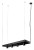 Lampa sufitowa wisząca kwietnik Industrialna Loft PLANT BLACK 9381 NOWODVORSKI Lighting GU10 x4 nowoczesna oprawa oświetleniowa metalowa czarna nad stół blat wyspę półka wisząca na kwiatki w doniczce i dekoracje Premium