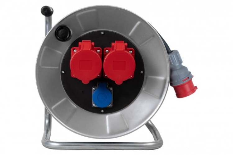 Przedłużacz siłowy na bębnie metalowym BORDO-320 2x32A 5p, 230V, wt.32/5, OPD 5x4 /15m/ 14300-36 F-Elektro