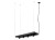 Lampa sufitowa wisząca kwietnik Industrialna Loft PLANT BLACK 9381 NOWODVORSKI Lighting GU10 x4 nowoczesna oprawa oświetleniowa metalowa czarna nad stół blat wyspę półka wisząca na kwiatki w doniczce i dekoracje Premium