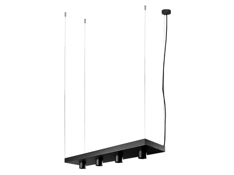 Lampa sufitowa wisząca kwietnik Industrialna Loft PLANT BLACK 9381 NOWODVORSKI Lighting GU10 x4 nowoczesna oprawa oświetleniowa metalowa czarna nad stół blat wyspę półka wisząca na kwiatki w doniczce i dekoracje Premium
