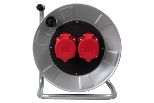 Rozgałęźnik na bębnie metalowym BORDO-320 2x16A 5p IP44 14300-4 F-Elektro