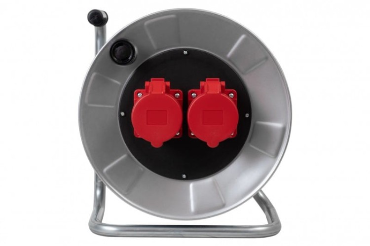 Rozgałęźnik na bębnie metalowym BORDO-320 2x16A 5p IP44 14300-4 F-Elektro