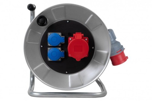 Przedłużacz siłowy na bębnie metalowym BORDO-320 16A 5p, 2x230V, wt.16/5, OW 5x1,5 /35m/ 14300-42 F-Elektro