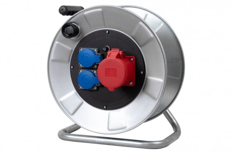 Rozgałęźnik na bębnie metalowym BORDO-320 32A 5p, 2x230V IP44 14300-5 F-Elektro