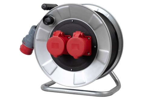 Przedłużacz siłowy na bębnie metalowym BORDO-320 2x32/5, wt.32/5 OPD 5x4 /25m/ 14300-59 F-Elektro