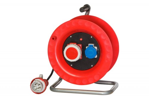 Przedłużacz na bębnie plastikowym ALBERO-330 16A 5p 230V OW 5x2,5 /35m/ IP65 14303-5 F-Elektro