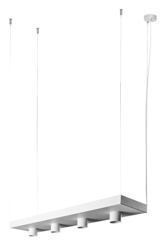 Lampa sufitowa wisząca kwietnik Industrialna Loft PLANT WHITE 9382 NOWODVORSKI Lighting GU10 x4 nowoczesna oprawa oświetleniowa metalowa biała nad stół blat wyspę półka wisząca na kwiatki w doniczce i dekoracje Premium