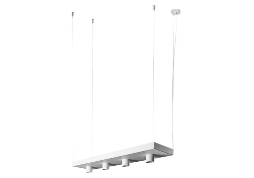 Lampa sufitowa wisząca kwietnik Industrialna Loft PLANT WHITE 9382 NOWODVORSKI Lighting GU10 x4 nowoczesna oprawa oświetleniowa metalowa biała nad stół blat wyspę półka wisząca na kwiatki w doniczce i dekoracje Premium