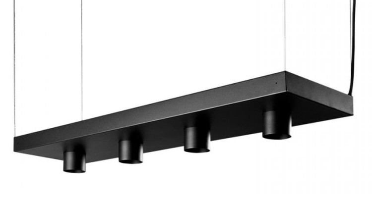 Lampa sufitowa wisząca kwietnik Industrialna Loft PLANT BLACK 9381 NOWODVORSKI Lighting GU10 x4 nowoczesna oprawa oświetleniowa metalowa czarna nad stół blat wyspę półka wisząca na kwiatki w doniczce i dekoracje Premium