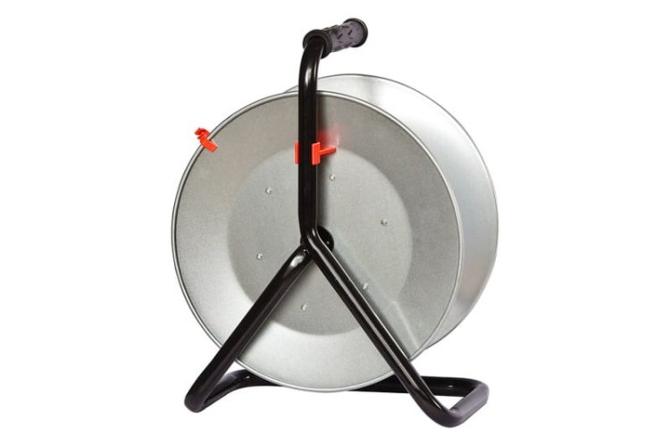 Rozgałęźnik na bębnie metalowym MINI-210 4x230V IP44 + termik 14555FR F-Elektro