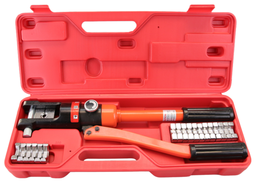 Praska hydrauliczna ręczna ze szczękami i walizką 16-240mm 120kN KHP240 Tracon Electric Prasa Zaciskarka do zaciskania przewodów