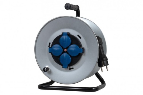 Przedłużacz na bębnie metalowym MIDI-290 4x230V OW 3x1,5 z termikiem /15m/ 14569-2 F-Elektro