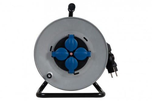 Przedłużacz na bębnie metalowym MIDI-290 4x230V OPD 3x1,5 z termikiem /25m/ 14569-34 F-Elektro