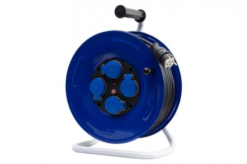 Przedłużacz na bębnie metalowym GRANDE-320 4x230V IP44 3x1,5 (OPD) /25m/ z termikiem i kontrolką 14600-24 F-Elektro