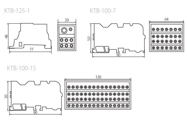 Blok zaciskowy rozdzielczy KTB-125-1 23332 Kanlux