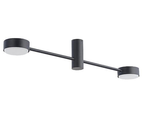 Lampa sufitowa wisząca Industrialna Loft ORBIT BLACK II 7943 NOWODVORSKI Lighting  GX53 x2 nowoczesna oprawa oświetleniowa metalowa nad stół blat wyspę czarna Inspiracje Premium