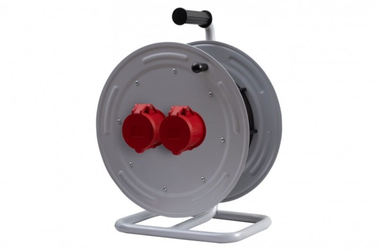 Rozgałęźnik na bębnie metalowym MAKARA-370 2x16A 5p  IP44 14700-20 F-Elektro