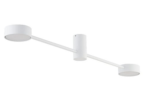 Lampa sufitowa wisząca Industrialna Loft ORBIT WHITE II 7938 NOWODVORSKI Lighting  GX53 x2 nowoczesna oprawa oświetleniowa metalowa nad stół blat wyspę biała Inspiracje Premium
