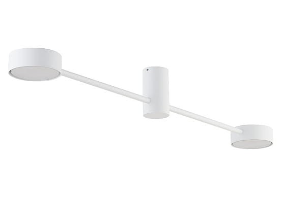 Lampa sufitowa wisząca Industrialna Loft ORBIT WHITE II 7938 NOWODVORSKI Lighting  GX53 x2 nowoczesna oprawa oświetleniowa metalowa nad stół blat wyspę biała Inspiracje Premium