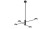 Lampa sufitowa wisząca Industrialna Loft ORBIT BLACK IV 7945 NOWODVORSKI Lighting  GX53 x4 nowoczesna oprawa oświetleniowa metalowa nad stół blat wyspę czarna Inspiracje Premium