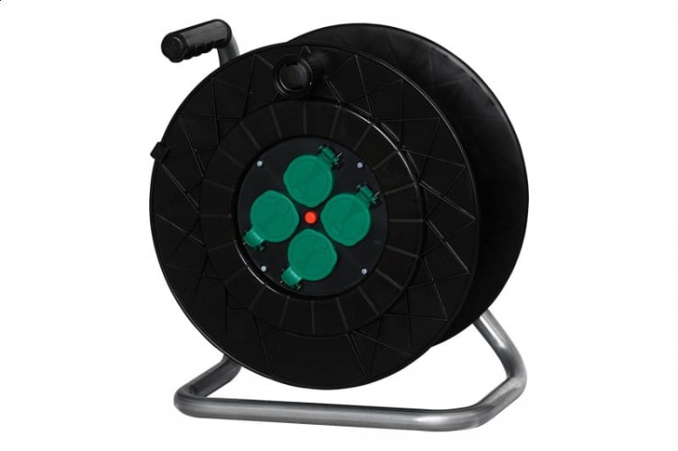 Rozgałęźnik na bębnie plastikowym TONDA-320 4x230V IP44 + termik 14708 F-Elektro