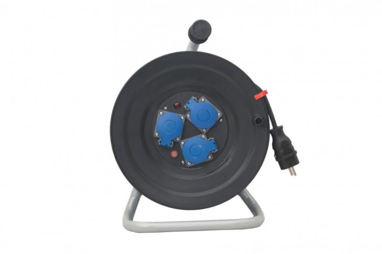 Przedłużacz na bębnie plastikowym NERO-290 3x230V IP44 3x1,5 (OW) /20m/ z termikiem i kontrolką 14710-3 F-Elektro