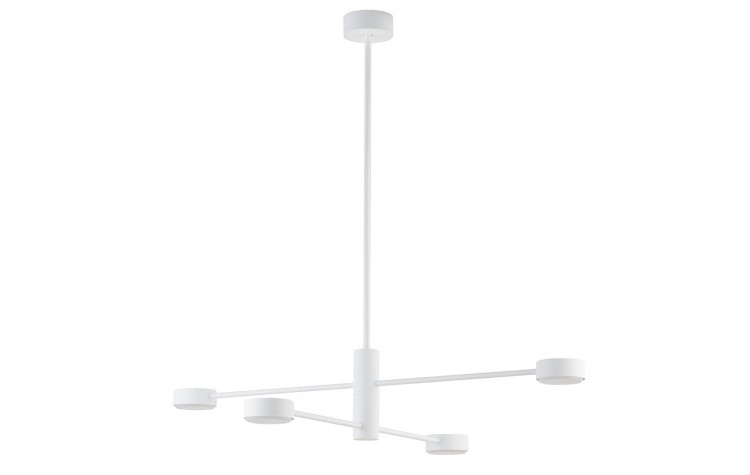 Lampa sufitowa wisząca Industrialna Loft ORBIT WHITE IV 7941 NOWODVORSKI Lighting  GX53 x4 nowoczesna oprawa oświetleniowa metalowa nad stół blat wyspę biała Inspiracje Premium
