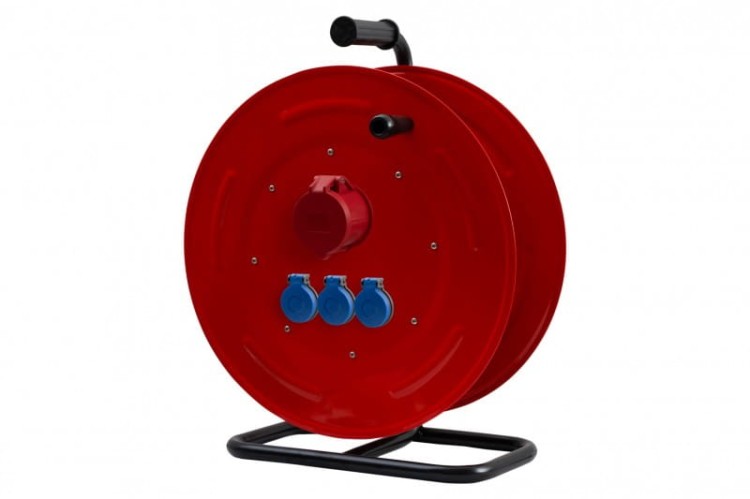 Rozgałęźnik na bębnie metalowym MAKARA-460 16A 5p, 3x230V  IP44 14800-18 F-Elektro