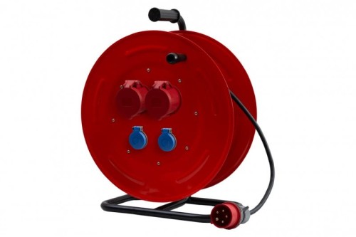 Przedłużacz siłowy na bębnie metalowym MAKARA-460 OW 5x2,5  2x16A 5p, 2x230V, wtyczka 16A 5p - 30m 14800-37 F-Elektro