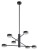 Lampa sufitowa wisząca Industrialna Loft ORBIT BLACK VI 7946 NOWODVORSKI Lighting GX53 x6 nowoczesna oprawa oświetleniowa metalowa nad stół blat wyspę czarna Inspiracje Premium
