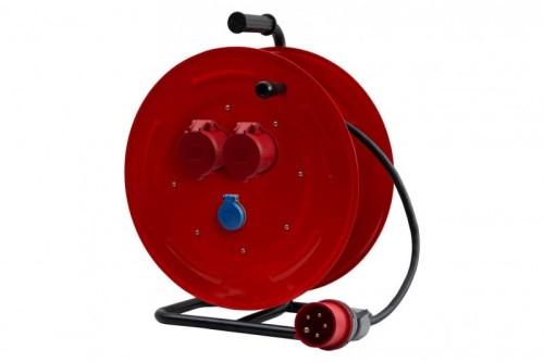 Przedłużacz siłowy na bębnie metalowym MAKARA-460 OW 5x2,5  2x16A 5p, 230V, wtyczka 16A 5p - 35m 14800-55 F-Elektro