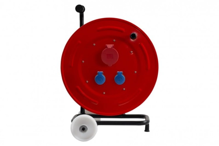 Rozgałęźnik na bębnie metalowym MAKARA-460 NK 32A 5p, 2x230V  IP44  15000-18 F-Elektro