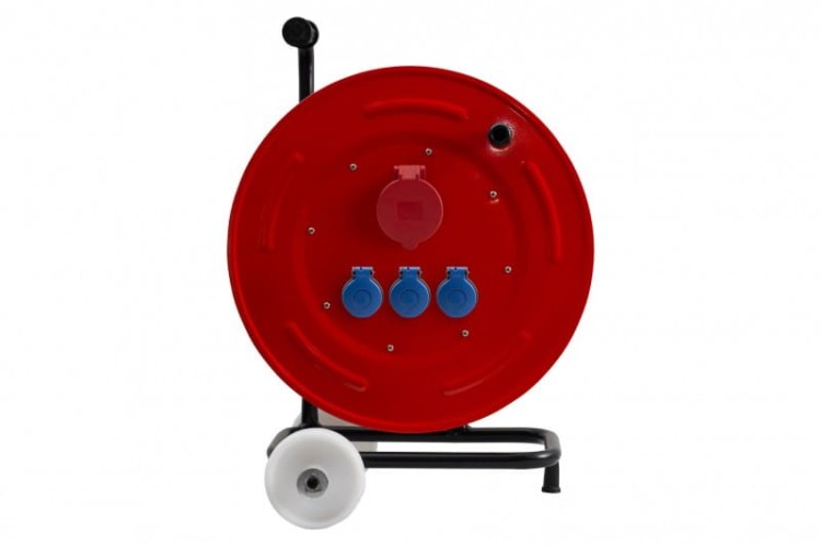 Rozgałęźnik na bębnie metalowym MAKARA-460 NK 16A 5p, 3x230V  IP44  15000-19 F-Elektro