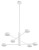 Lampa sufitowa wisząca Industrialna Loft ORBIT WHITE VI 7942 NOWODVORSKI Lighting  GX53 x6 nowoczesna oprawa oświetleniowa metalowa nad stół blat wyspę biała Inspiracje Premium