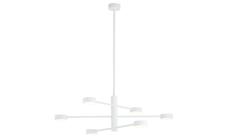 Lampa sufitowa wisząca Industrialna Loft ORBIT WHITE VI 7942 NOWODVORSKI Lighting  GX53 x6 nowoczesna oprawa oświetleniowa metalowa nad stół blat wyspę biała Inspiracje Premium