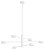Lampa sufitowa wisząca Industrialna Loft ORBIT WHITE VI 7942 NOWODVORSKI Lighting  GX53 x6 nowoczesna oprawa oświetleniowa metalowa nad stół blat wyspę biała Inspiracje Premium