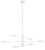 Lampa sufitowa wisząca Industrialna Loft ORBIT WHITE VI 7942 NOWODVORSKI Lighting  GX53 x6 nowoczesna oprawa oświetleniowa metalowa nad stół blat wyspę biała Inspiracje Premium