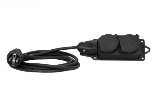 Przedłużacz listwowy gumowy 2x230V(2x2P+Z)  OPD (H07RN-F) 3x1,5-50m 22977-9 F-Elektro