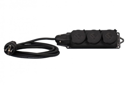 Przedłużacz listwowy gumowy 3x230V(3x2P+Z)  OW (H05RR-F) 3x1,5-40m 23975-8 F-Elektro